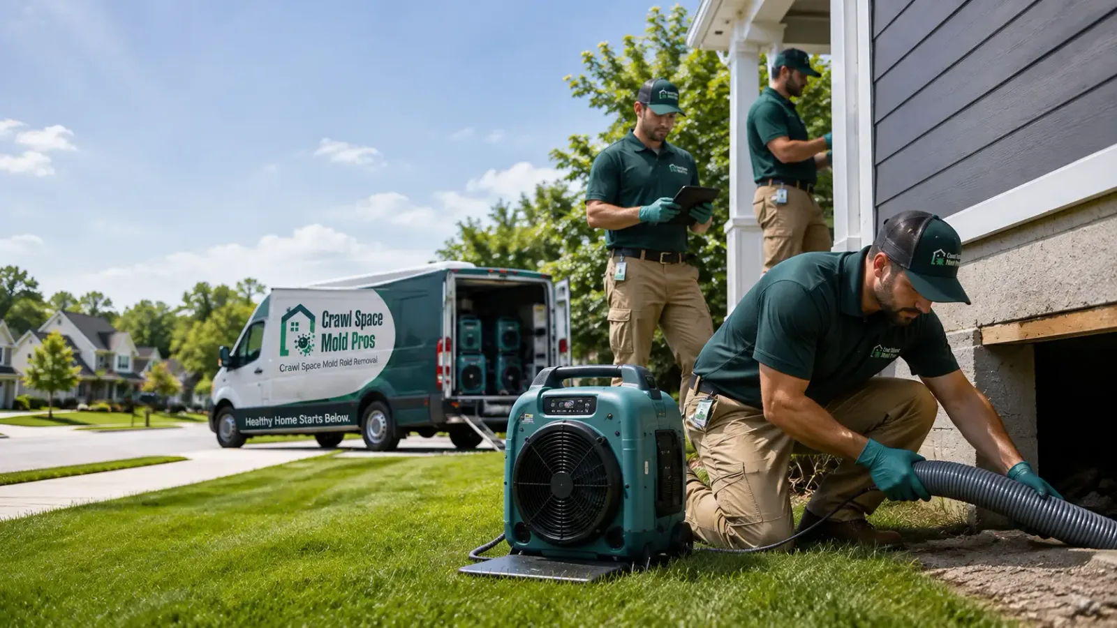 Crawl Space Mold Removal in Highland, WI